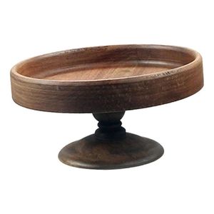 Pedestal Rústico de Madera para Exhibición de Pasteles con Cubierta de Vidrio, Soporte Versátil 2 en 1 para Repostería y Plato para Servir, Ideal para Decoración de Bodas y Fiestas - Product Image 3
