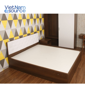 Base de Cama al Mejor Precio, Moderna Base de Cama de Madera con Cabecera Tapizada, Muebles de Dormitorio Minimalistas, Diseño Duradero y Elegante - Product Image 3