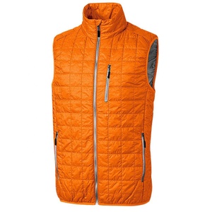 <b>Mens</b> Windproof Quilted Vest <b>Jacket</b> For <b>Men</b> With Full Zip Front And <b>Warm</b> Insulated Fabric Design - Product Image 5