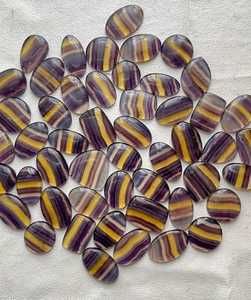 Natural Fluorite Wholesale Bulk Lot Rainbow Fluorite Rainbow Fluorite Cabochon | Natural Colorful Crystal Gemstone - Product Image 2