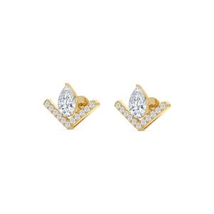 Elegantes Pendientes de Diamantes Cultivados en Laboratorio con Forma de Pera, 1.81 CTW en Oro Rosa de 9K, Joyería Fina para Mujer, Colección de Regalos de Aniversario - Product Image 5