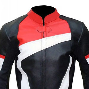Chaqueta de Motociclista de Cuero Ligera y Duradera para Hombre, con Estampado Personalizado, Ignífuga, Opciones de Color y Talla Personalizadas - Product Image 3