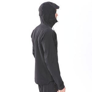 Mens Breathable Lightweight Rain <b>Jacket</b> Waterproof Outdoor Windbreaker Coat Adjustable Cuffs <b>Packable</b> Design - Product Image 2