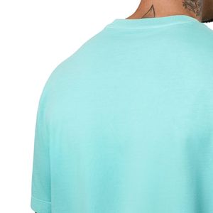 Camiseta gráfica lavada de color verde menta para hombre, camiseta informal de algodón con cuello redondo y manga corta, ropa de calle, suave y transpirable - Product Image 4