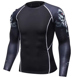 Services OEM 2026 : Rash Guards BJJ unis pour hommes, personnalisés par sublimation, à manches longues, meilleures ventes - Product Image 2