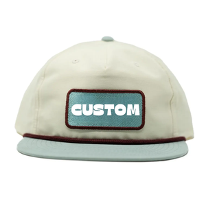 Casquette Snapback unisexe à 5 panneaux avec logo brodé personnalisé OEM Casquette de baseball Casquette réglable à bord plat pour streetwear et utilisation promotionnelle - Product Image 3