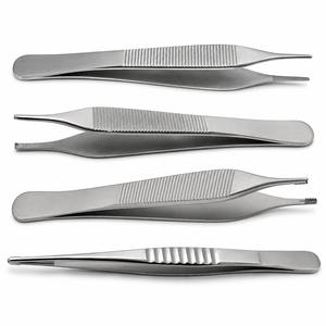 Micro-pince Adson en acier inoxydable à pointe fine, pince chirurgicale pour tissus, pince microchirurgicale pour pansements, instrument réutilisable - Product Image 5