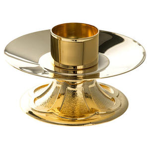 Classic Snuffe <b>Tapered</b> <b>Candle</b> With Grapevine Design Silver And Gold Finish Religious Accessory High Quality Metal Votive churs - Product Image 4