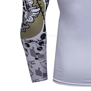 Camiseta Deportiva JUJITSU para Hombre, Manga Larga, Spandex/Poliéster, Flexible, Transpirable, Material Suave, Elástico, Secado Rápido - Product Image 6