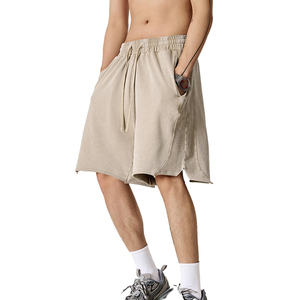Men Shorts Casual Men Mesh Shorts Pockets <b>Elasticated</b> Waistband 100% Polyester Mesh Fabric for Comfort Athletic Style Top Trend - Product Image 3