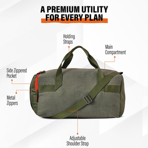 duffel <b>bag</b> with strong construction for reliability duffel <b>bag</b> with adjustable strap for comfort duffel <b>bag</b> - Product Image 4