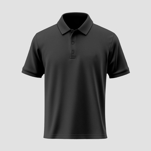 Polo pour homme grande taille, best-seller, manches courtes, coupe ample, coton, couleurs unies, respirant, brodé, décontracté - Product Image 1