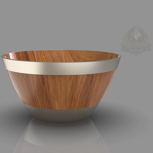 ชามตกแต่งสุดหรู ชามเสิร์ฟโลหะ ชามตกแต่งขอบทอง ชามดีไซน์เนอร์สำหรับตกแต่งบ้าน ชามตกแต่งกลางโต๊ะสไตล์โมเดิร์น - Product Image 2