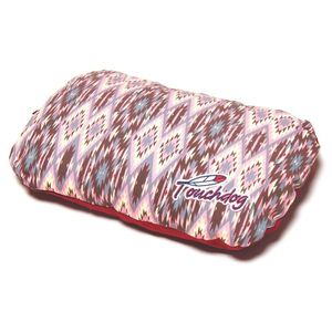 Vintage 70s Tribal Diamond Patterned Ultra Plush <b>Dog</b> <b>Bed</b> Rectangular Rounded Pet <b>Bed</b> - Product Image 3