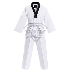 Uniforme de Taekwondo Blanco Unisex para Adultos, 100% Algodón, Transpirable, Corte Regular, de una Pieza, Ropa de Artes Marciales, Precio al por Mayor, OEM Personalizado - Product Image 1