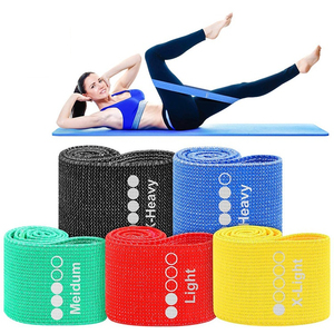 Bandes de Résistance en Tissu Polyester Sportif de Haute Qualité pour Hanches, Lifting de Poids, Résistance Légère/Moyenne/Élevée - Product Image 1