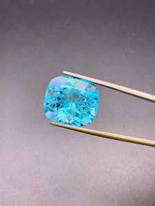 Topacio Azul Corte Flor, Gema Grande Facetada Suelta para Anillo, Colgante, Fabricación de Joyas al por Mayor - Product Image 3