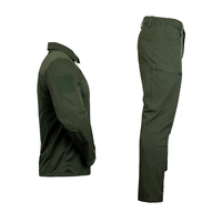 Ensemble veste et pantalon cargo tactique professionnel, extensible, respirant, coupe-vent, 4 saisons, anti-UV, ignifuge, camouflage d'usine