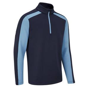 OEM Factory Custom Men's Sporty Style 1/4 Zip Pullover Sweatshirts Stand Collar Stretch Mid-<b>Layer</b> Golf Sweatshirts Regular <b>Tops</b> - Product Image 4