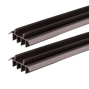 2 confezioni marrone Kerf a forma di U in vinile chiusura inferiore per porta da 36 pollici Kerf sotto il tappo di corrente - Product Image 1