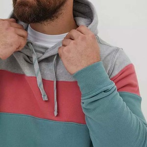 Sweat à capuche oversize pour homme 100% coton - Impression personnalisée, respirant, streetwear, couleur contrastée - Product Image 5
