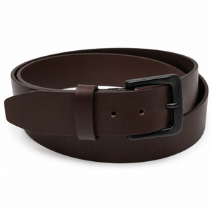 Cinturón Casual Premium para Hombre en Verde Oliva y Marrón, 40 mm de Ancho, Hebilla Ajustable Estilo Western - Product Image 3