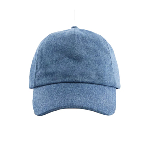 Casquettes de baseball en denim personnalisées OEM/ODM, casquettes de sport confortables, broderie 3D personnalisée, casquettes de baseball en denim pour papa - Product Image 1