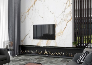 Calacatta Ultra Color Body Dalle de pierre frittée 160x320cm 5.25x10.5ft 12mm pour murs et sols Carreaux de quartz Marbre Porcelaine - Product Image 6