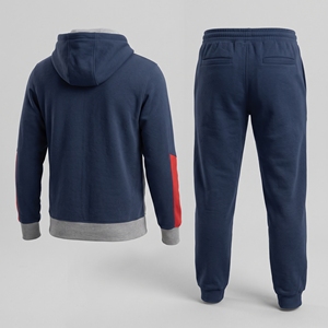 Ensemble survêtement molletonné léger personnalisé avec logo OEM pour femme, taille élastique oversize, streetwear uni, ensemble 2-en-1 sweat à capuche et pantalon de jogging - Product Image 3