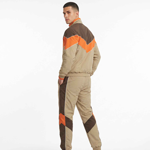 Custom Polyester <b>Reflective</b> Waterproof Windproof Nylon <b>Jacket</b> and Track Pants Zip up Blank Oversized Jogger Sets Nylon Tracksuit - Product Image 4