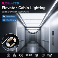Bande LED COB personnalisable à intensité variable 12V 24V haute densité pour éclairage encastré résidentiel et décoration linéaire de bureau CRI90 Étagère