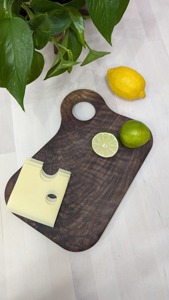 Tabla de Cortar de Madera Maciza de Ébano Timeless Craft, Ecológica, Apta para Lavavajillas, 1.5 cm de Grosor - Product Image 2