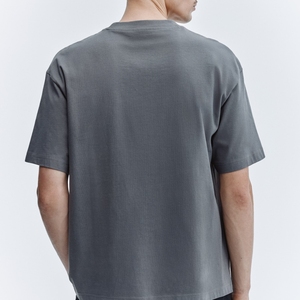 Camiseta de Verano 100% Algodón con Estampado Fotográfico, Color Puro, Diseño Sólido, Cuello Redondo, Manga Corta, Corte Clásico - Product Image 3