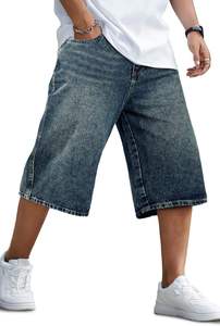 Shorts amples vintage écologiques pour hommes, style streetwear, prix usine, en polyester/coton, fournisseur OEM pour la vente en gros - Product Image 2
