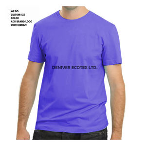 100% coton hommes t-shirt usine en gros impression personnalisée t-shirt hommes t-shirt à vendre à manches courtes col rond solide décontracté - Product Image 1