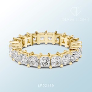 Bague solitaire élégante en or blanc, diamants de laboratoire taille princesse certifiés IGI, cadeau de luxe pour fiançailles, anniversaire, mariage - Product Image 6