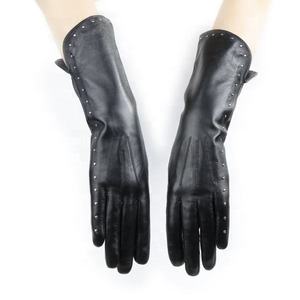 Guantes Largos de Cuero con Cremallera para Mujer, Elegantes, Estilo Ópera, para Conducir, Cálidos - Product Image 5