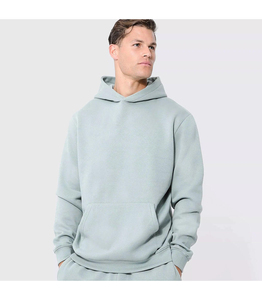Bulk Orders Casual Winter Warm Tracksuits For <b>Men</b> Most Demanding Plain Dyed <b>Pullover</b> Loose Fitted Tracksuits In Low MOQ - Product Image 5