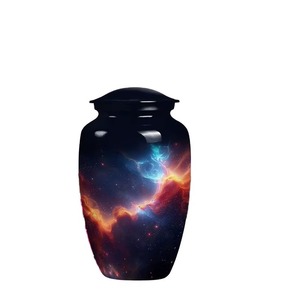 Excellent Quality Aluminum Cremation Urns With Custom Color Finished for Human Ashes Adult Urns Made in India - Product Image 1