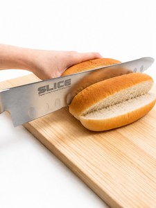 Cuchillo de Chef Seki Japan Wave Blade de 21 cm con Hoja de Acero Integral y Acabado Satinado |   Cuchillo de Panadería - Product Image 1
