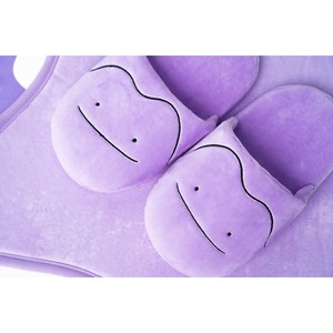Pantoufles officielles Pokémon Metamon en peluche Ditto violettes - Product Image 5