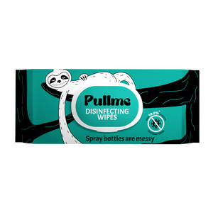 Lingettes désinfectantes Pullme, 80 feuilles, sans alcool, pour le nettoyage des mains, de la cuisine, du bureau et des surfaces. - Product Image 1