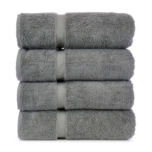 Ensemble de serviettes en coton bleu, couleur unie, rectangulaires, teintes, style usage domestique - Product Image 5