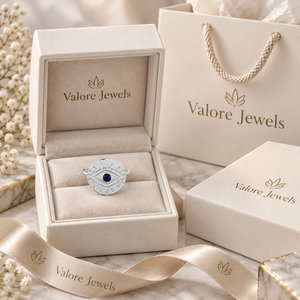 Colección de Anillos Sagrados Nazar |   Joyería de Protección Bohemia para Bodas y Fiestas con Lapislázuli en Engaste de Plata de Ley 925 - Product Image 6