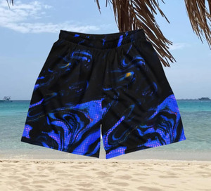 Pantalones Cortos de Béisbol para Hombre, Color Azul Medianoche, Sólidos, de Cintura Alta Elástica, 5 Pulgadas de Entrepierna, de Secado Rápido, Transpirables, Estilo Urbano - Product Image 5