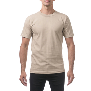 T-shirt basique à manches courtes pour homme en coton biologique 50/50, col rond, avec impression sérigraphique - Product Image 4