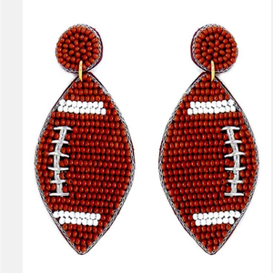 Pendientes artesanales con cuentas en forma de corazón, bordados a mano, pendientes de Mardi Gras con cuentas, hechos en India, pendientes hechos a mano para mujer. - Product Image 3