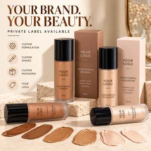 Liquid Bronzer Highlighter <b>Cosmetic</b> Manufacturer Vegan Makeup <b>Private</b> <b>Label</b> Custom Logo Bulk Wholesale <b>Supplier</b> - Product Image 4