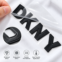 Patch brodé personnalisé en TPU, effet 3D, texture de couture en relief, logo, étiquette, patch thermocollant pour vêtements et vêtements de sport
