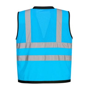 Chaleco de Seguridad Ajustable de Alta Visibilidad, Ropa de Trabajo Reflectante con Cierre Seguro y Bolsillos Funcionales para Control de Tráfico - Product Image 2